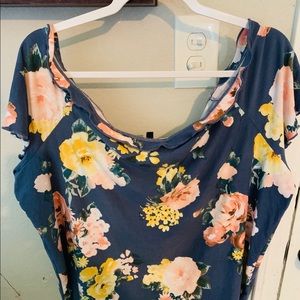 Derek at heart floral top size 3x new w/o tags